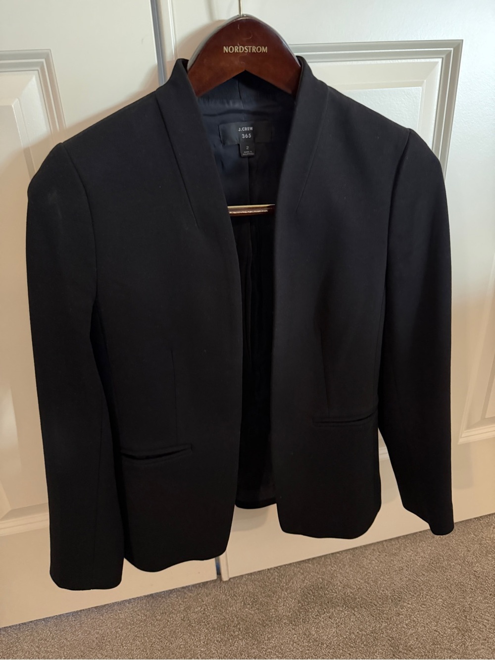 J. Crew 365 Black Textured Blazer